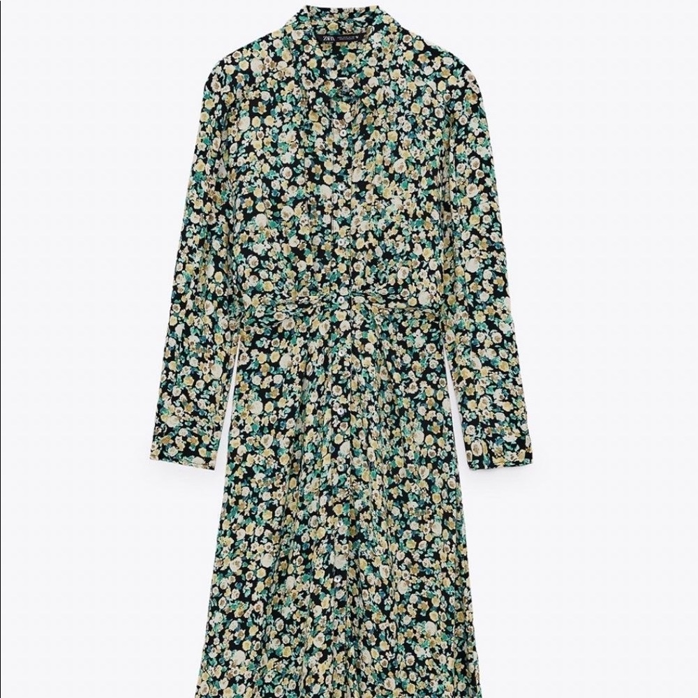 Zara floral print dress